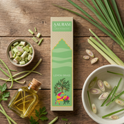 Aauram Fresh Lemongrass Natural Incense Sticks