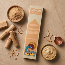 Aauram Sandalwood Bliss Natural Incense Sticks