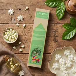 Aauram Fresh Lemongrass Natural Incense Sticks