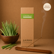 Aauram Citronella Natural Mosquito Repellent Incense Sticks – Refill Pack (80 Sticks)