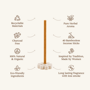 Aauram Royal Oudh Natural Bambooless Incense Sticks