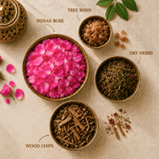 Aauram Indian Rose (गुलाब) Natural Agarbatti Incense Sticks – Refill Pack (80 Sticks)