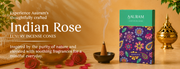 Aauram Indian Rose Harmony Natural Incense Cones