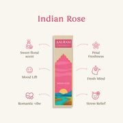 Aauram Indian Rose Natural Incense Sticks