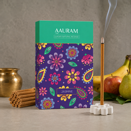Aauram Jasmine Bloom Natural Bambooless Incense Sticks