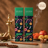 Jasmine + Pandanus Incense Sticks Pack of 2 | 80 Sticks with Free Wooden Holder | 100% Organic