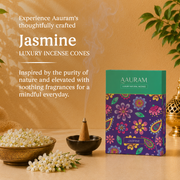 Aauram Jasmine Bloom Natural Incense Cones