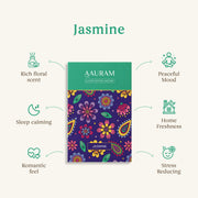 Aauram Jasmine Bloom Natural Incense Cones