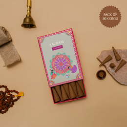 Aauram Calming Lavender Natural Incense Cones