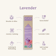 Aauram Calming Lavender Natural Incense Sticks