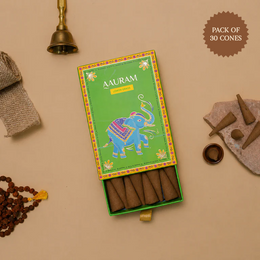 Aauram Fresh Lemongrass Natural Incense Cones