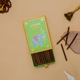 Aauram Fresh Lemongrass Natural Bambooless Incense Sticks