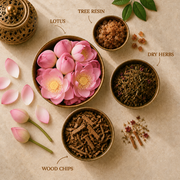 Aauram Sacred Lotus Natural Agarbatti Incense Sticks – Refill Pack (80 Sticks)