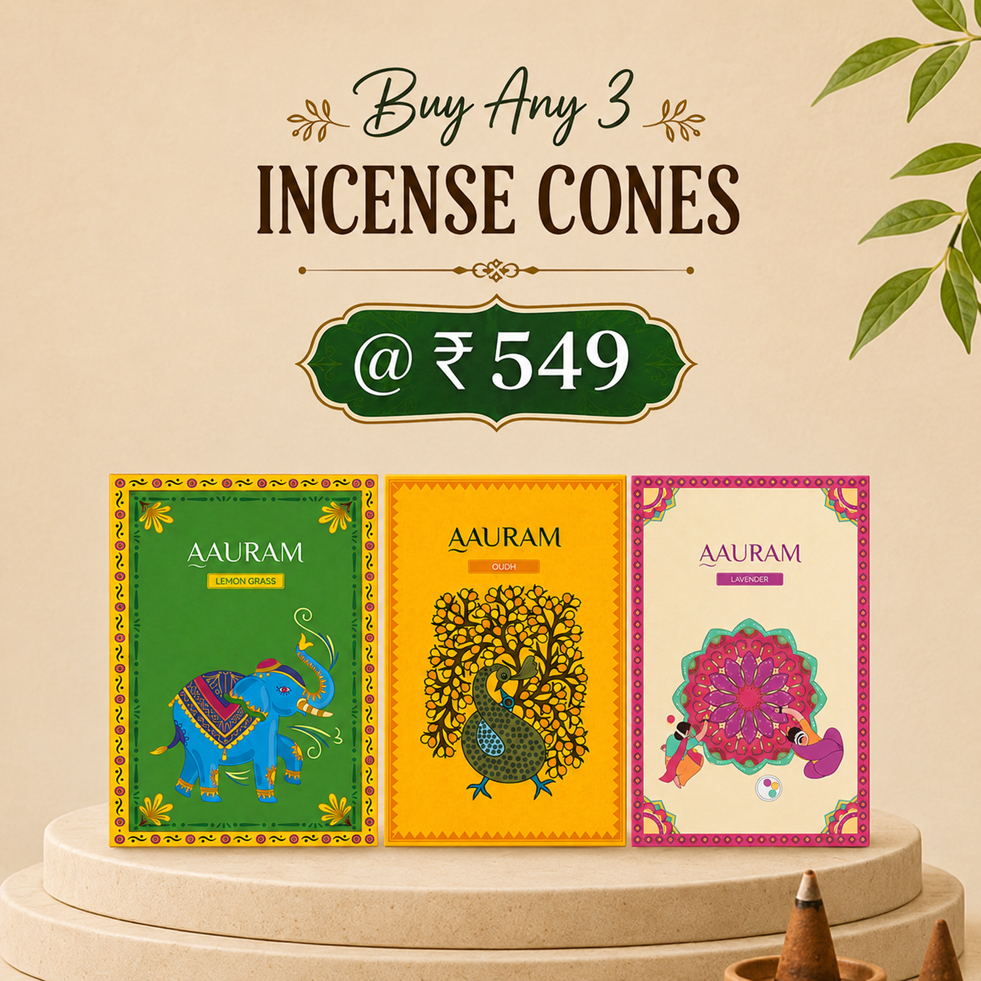 incense cones combo