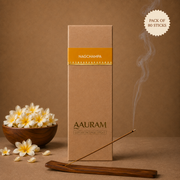 Aauram Nag Champa Natural Agarbatti Incense Sticks – Refill Pack (80 Sticks)