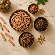Aauram Sandalwood (चंदन) Natural Agarbatti Incense Sticks – Refill Pack (80 Sticks)