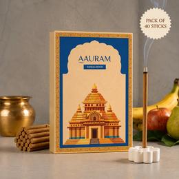Aauram Sandalwood Bliss Natural Bambooless Incense Sticks