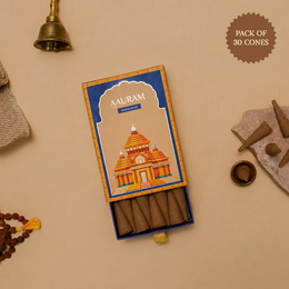 Aauram Sandalwood Bliss Natural Incense Cones