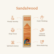 Aauram Sandalwood Bliss Natural Incense Sticks