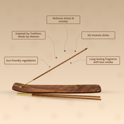 Aauram Calming Lavender Natural Incense Sticks