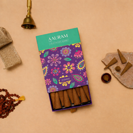 Aauram Jasmine Bloom Natural Incense Cones