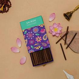 Aauram Sacred Lotus Natural Bambooless Incense Sticks