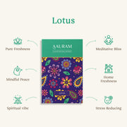 Aauram Sacred Lotus Natural Incense Cones