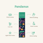 Aauram Pandanus Delight Natural Incense Sticks